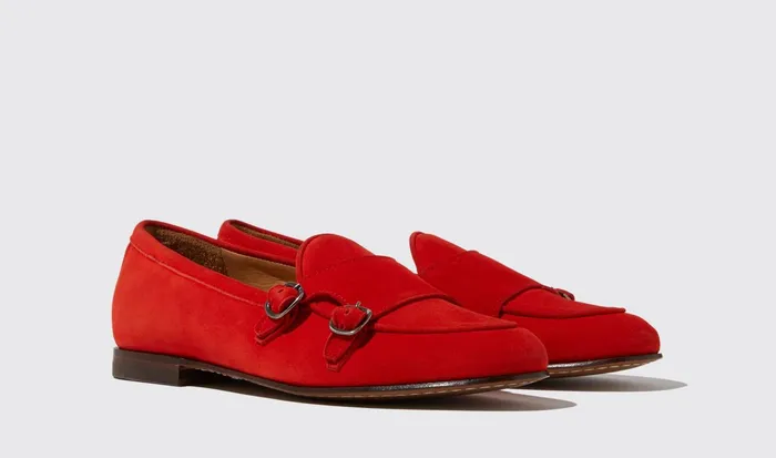 Scarosso Loafers Virginia Rossa Scamosciata Red 8211 Suede Leather 8211 Women