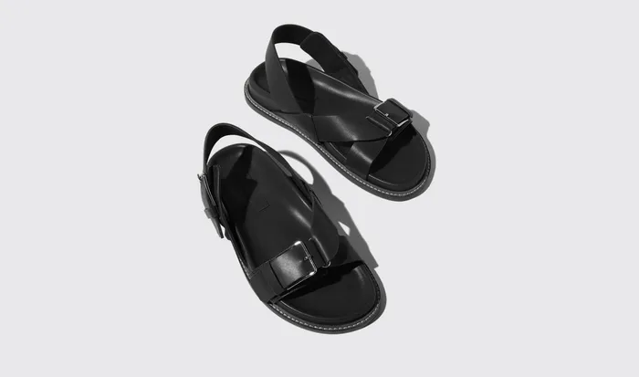 Scarosso Sandals Hailey Black Black 8211 Calf 8211 Women