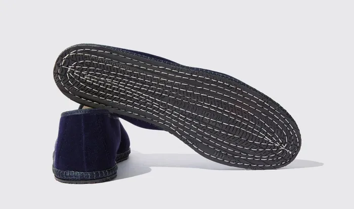 Scarosso Slippers Valentino Blu Velluto Blue 8211 Velvet 8211 Men