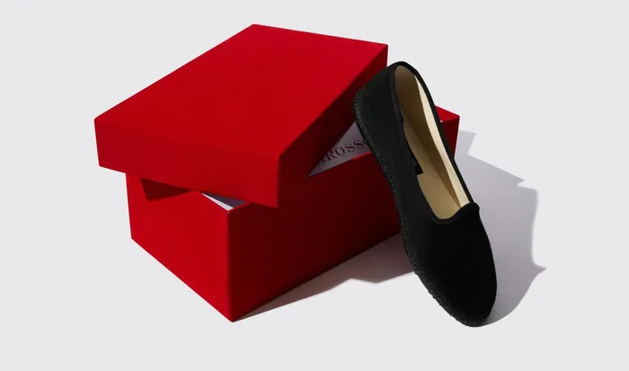 Scarosso Slippers Valentino Nero Velluto Black 8211 Velvet 8211 Men