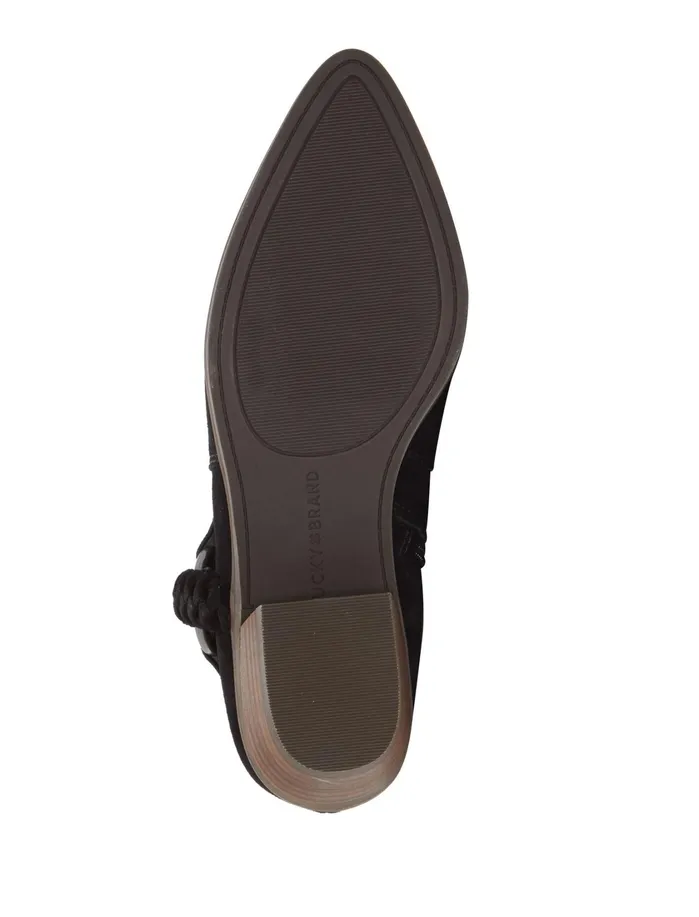 Shoes Women Lucky Brand Enitha Suede Bootie Black