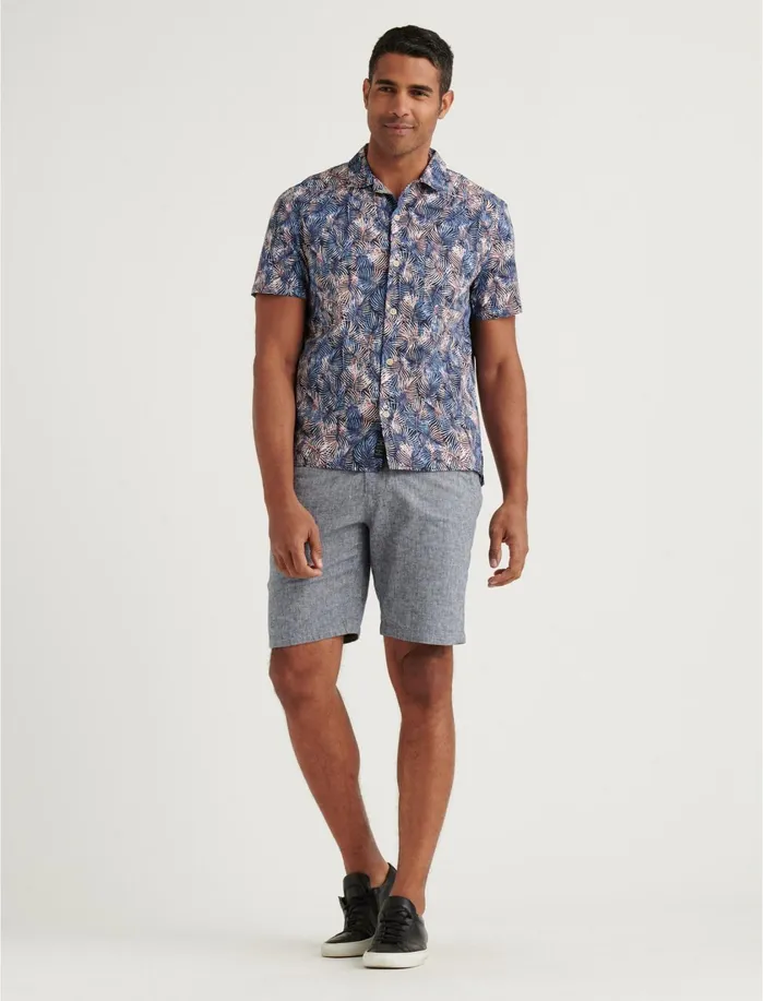 Shorts Men Lucky Brand Chambray Flat Front Short Chambray