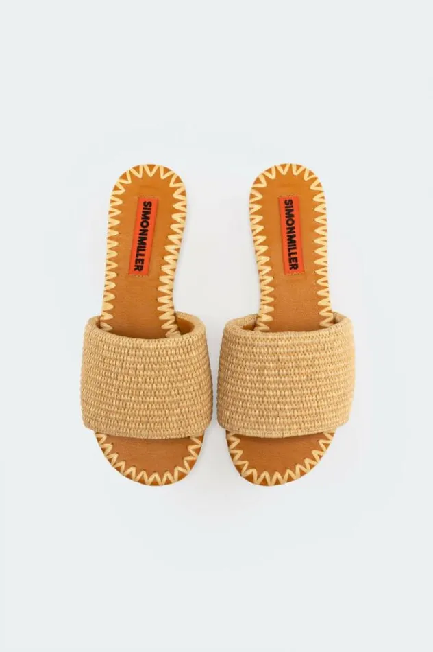 Simon Miller Sandals Raffia Salerno Slide In Natural Natural 8211 Shop