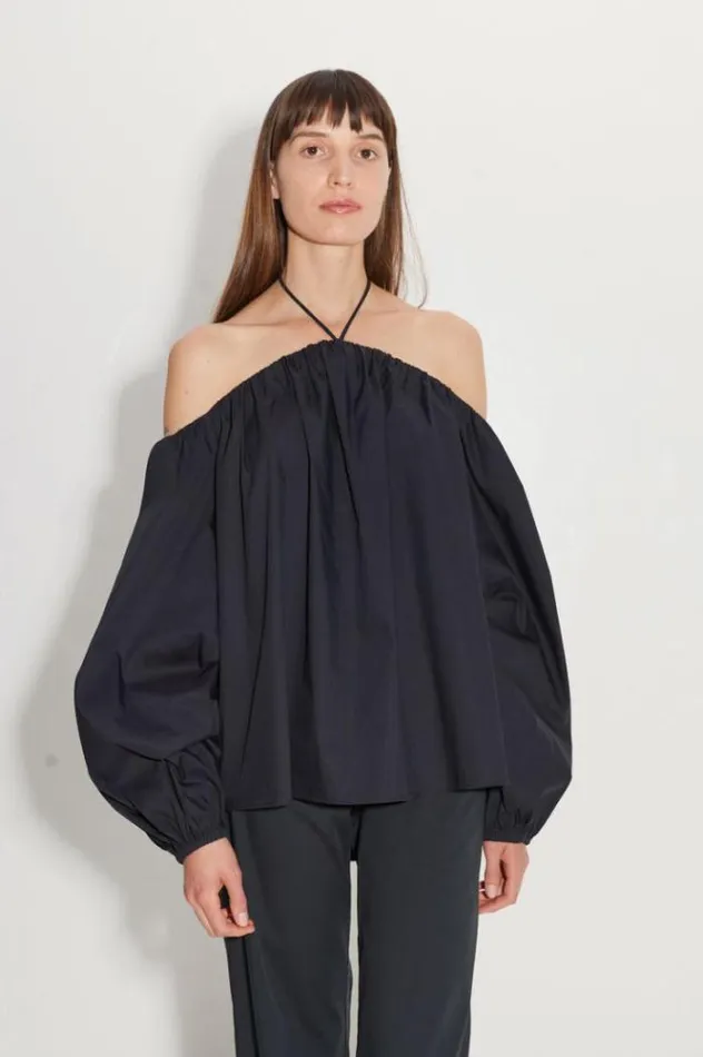 Simon Miller Tops Oleander Poplin Top In Black Black 8211 Shop