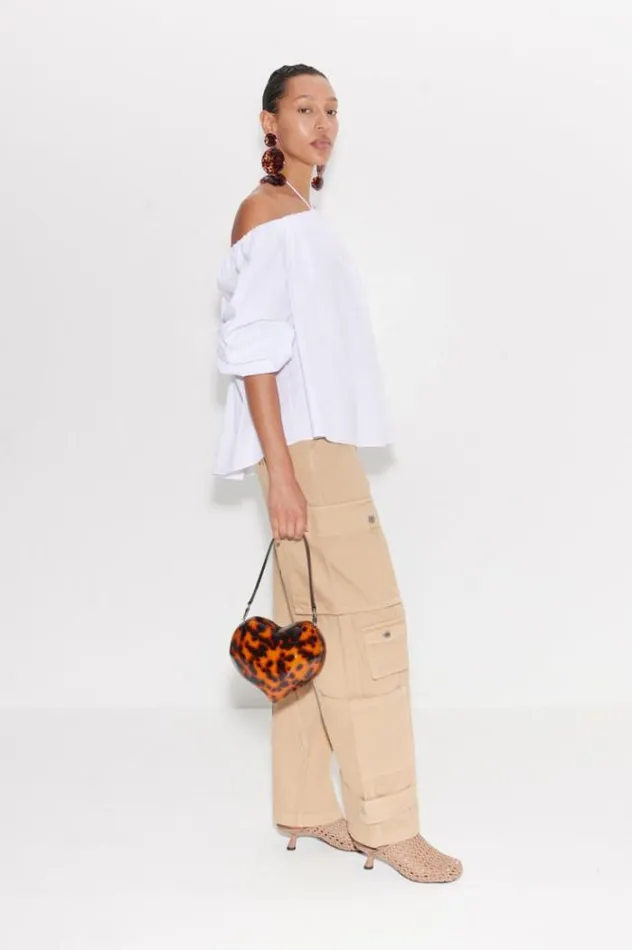 Simon Miller Tops Oleander Poplin Top In Macadamia Macadamia 8211 Shop