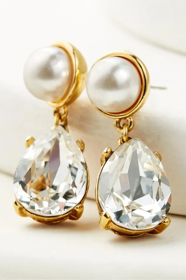 Soft Surroundings Gretta Drop Earring Pearl Multi Women Jewelry