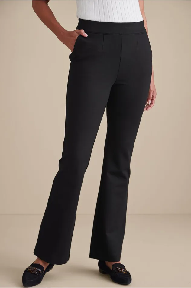 Soft Surroundings Soft Essential Ponte Bootcut Pants Black Women Pants Soft Surroundings Soft Essential Ponte Bootcut Pants Black Women Pants