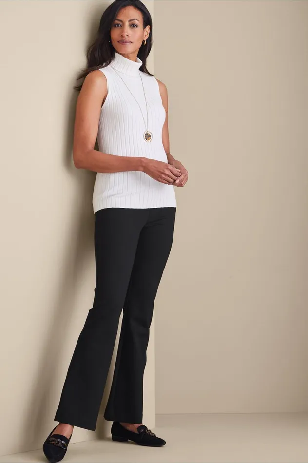 Soft Surroundings Soft Essential Ponte Bootcut Pants Black Women Pants Soft Surroundings Soft Essential Ponte Bootcut Pants Black Women Pants