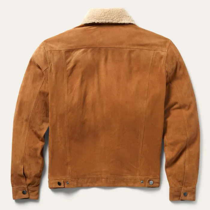 Stetson Jackets Men Classic Suede Jacket Tan