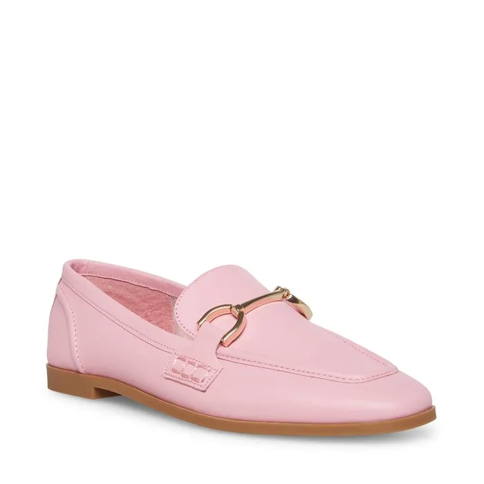 Steve Madden Carrine Pink Leather Womens Flats