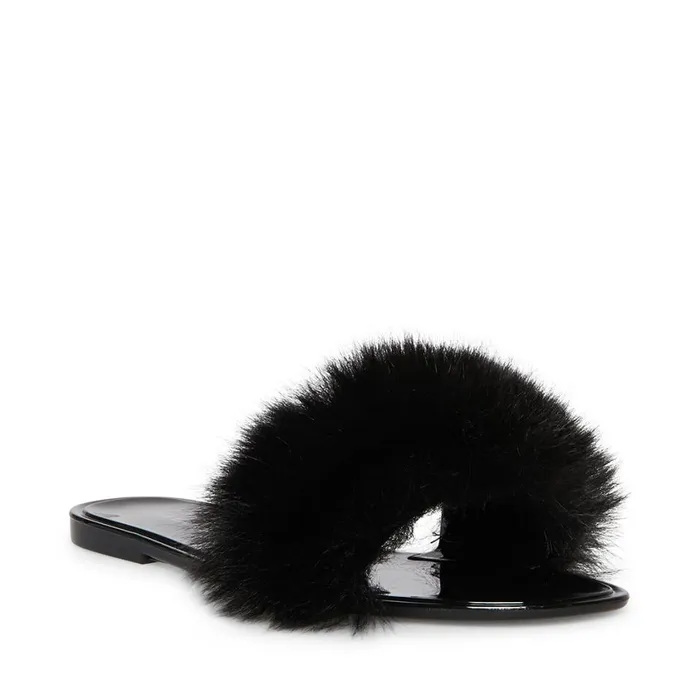 Steve Madden Fritzie Black Womens Slippers