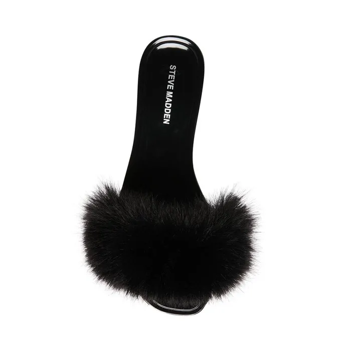 Steve Madden Fritzie Black Womens Slippers