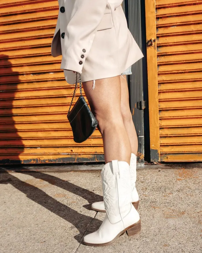 Steve Madden Hayward White Leather Womens Boots Steve Madden Hayward White Leather Womens Boots
