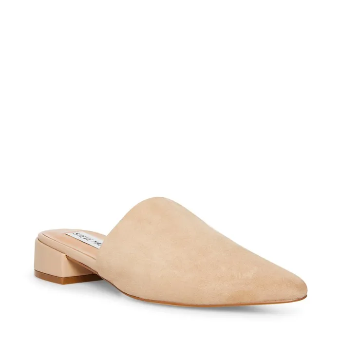 Steve Madden Lyra Camel Suede Womens Mules Steve Madden Lyra Camel Suede Womens Mules