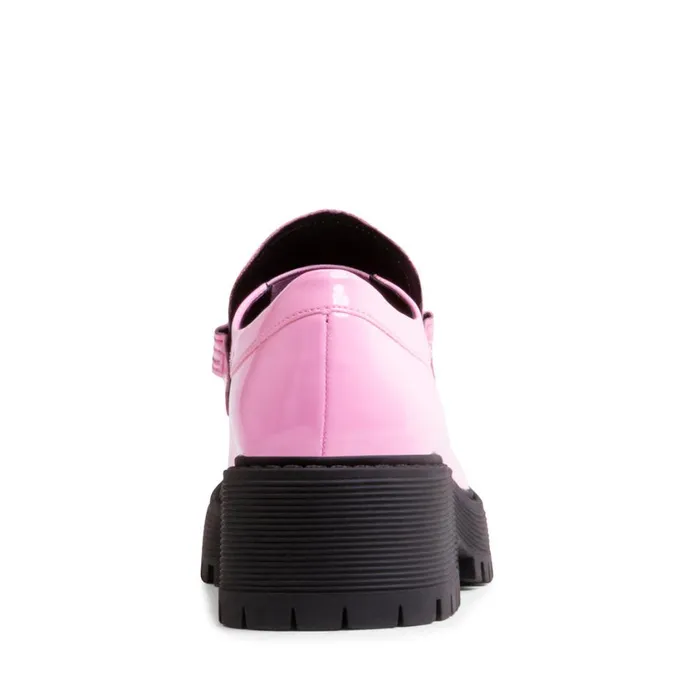 Steve Madden Malvern Pink Patent Womens Loafers