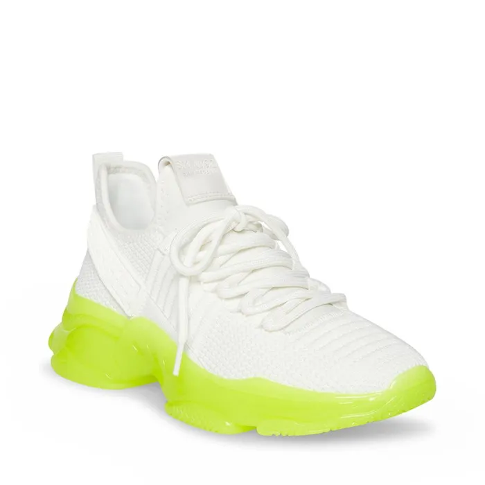 Steve Madden Maxeen White Multi Womens Sneakers Steve Madden Maxeen White Multi Womens Sneakers
