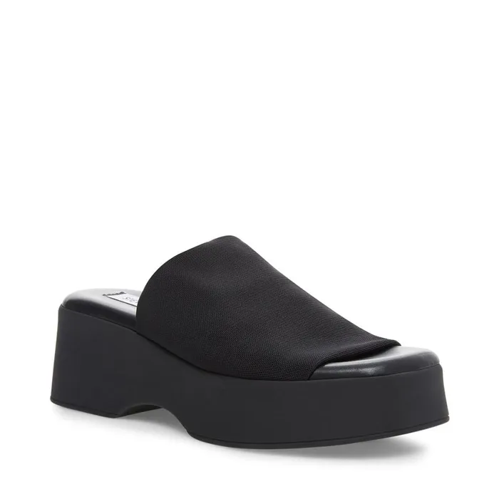 Steve Madden Slinky30 Black Womens Sandals