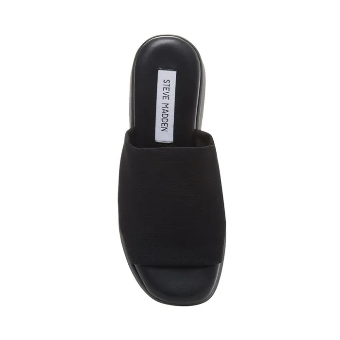 Steve Madden Slinky30 Black Womens Sandals