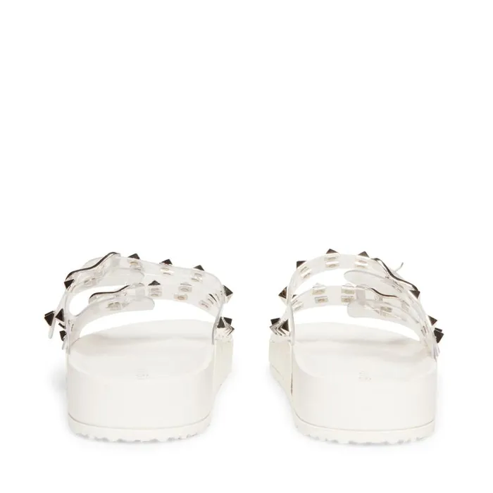 Steve Madden Teddy P White Multi Womens Sandals
