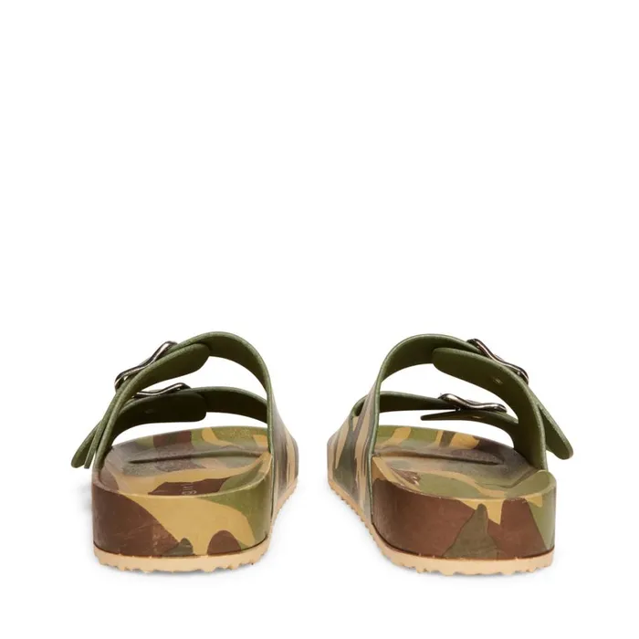 Steve Madden Teddy T Camouflage Womens Sandals