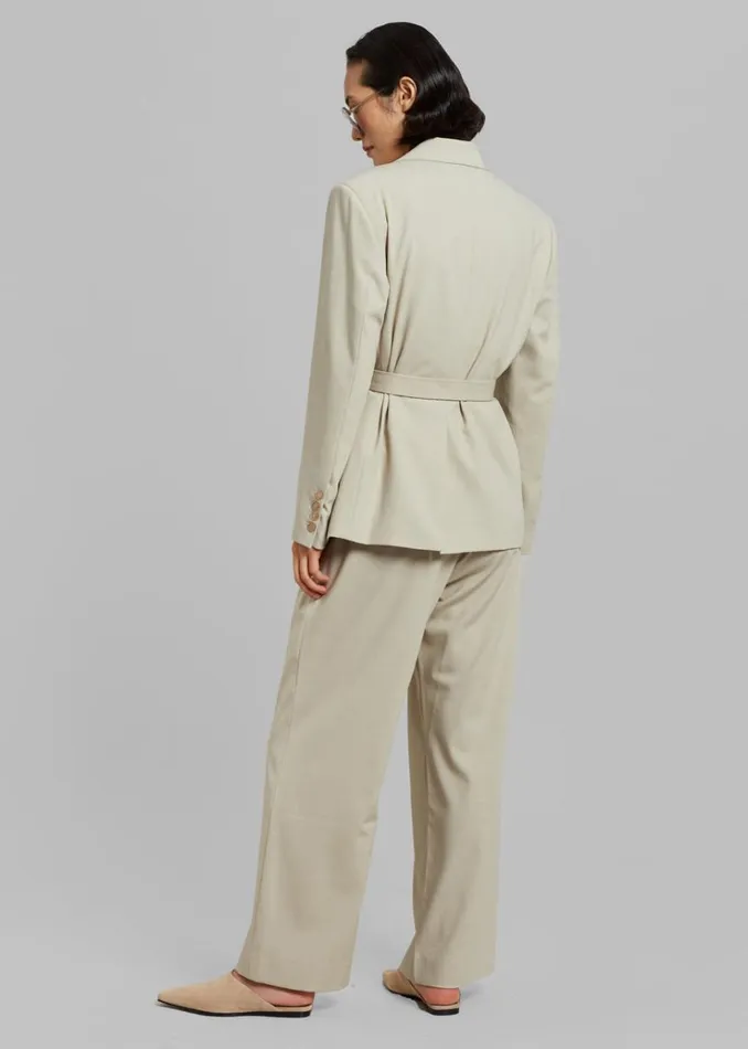 The Frankie Shop Aliye Pintuck Pants 8211 Beige Women Clothing