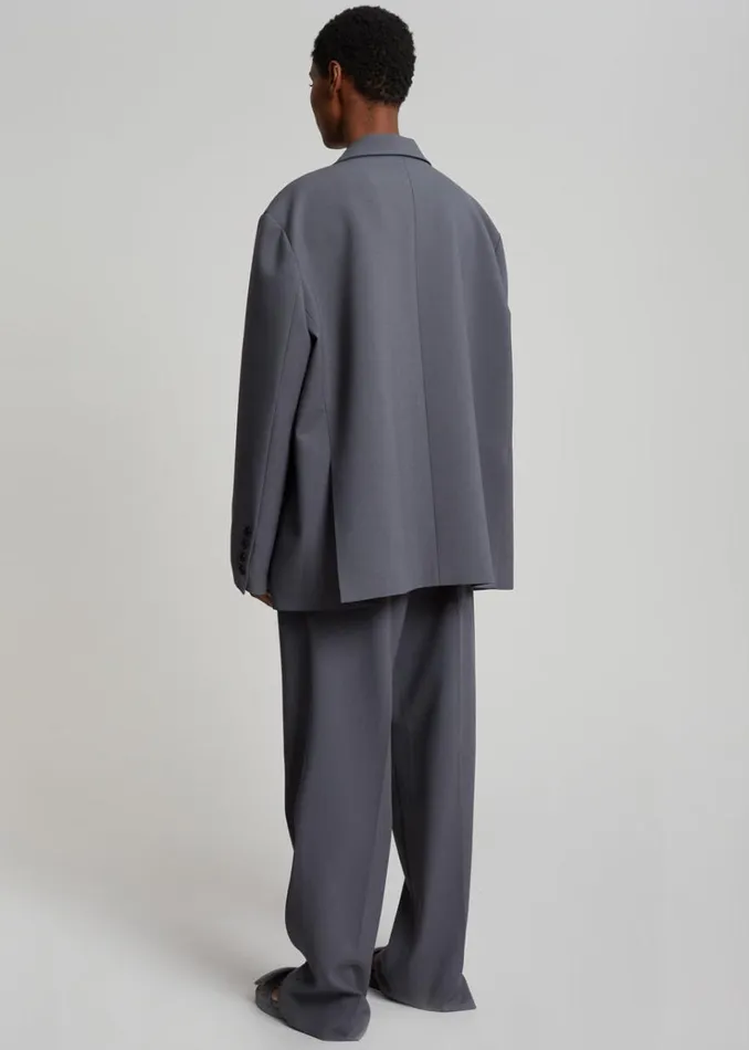 The Frankie Shop Bea Blazer 8211 Charcoal Women Clothing