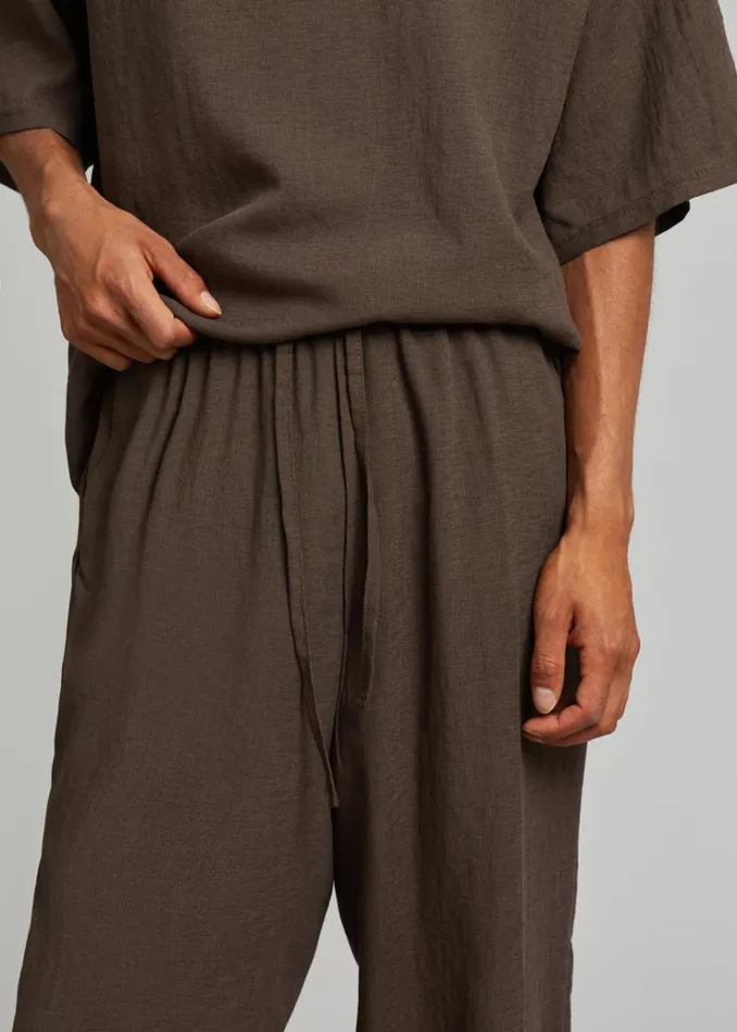 The Frankie Shop Brax Pants 8211 Brown Men Clothing