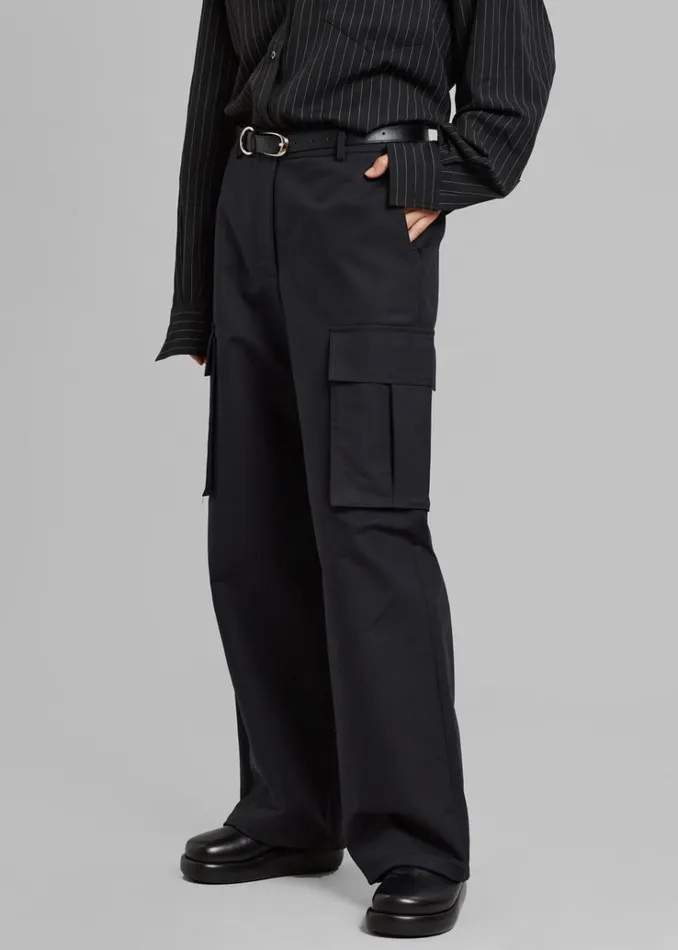 The Frankie Shop Gia Cargo Pants 8211 Black Women Clothing