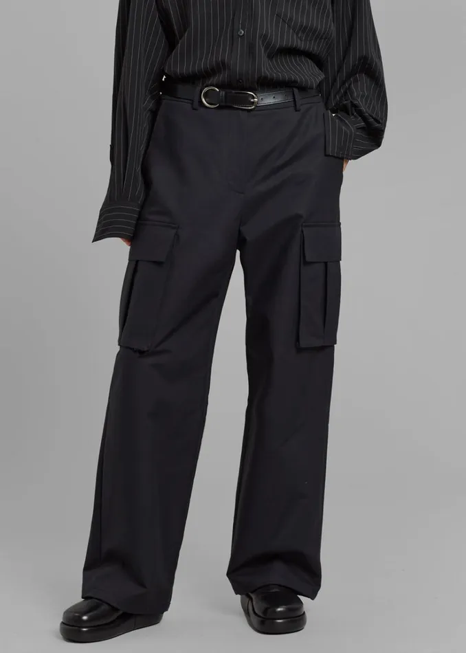 The Frankie Shop Gia Cargo Pants 8211 Black Women Clothing