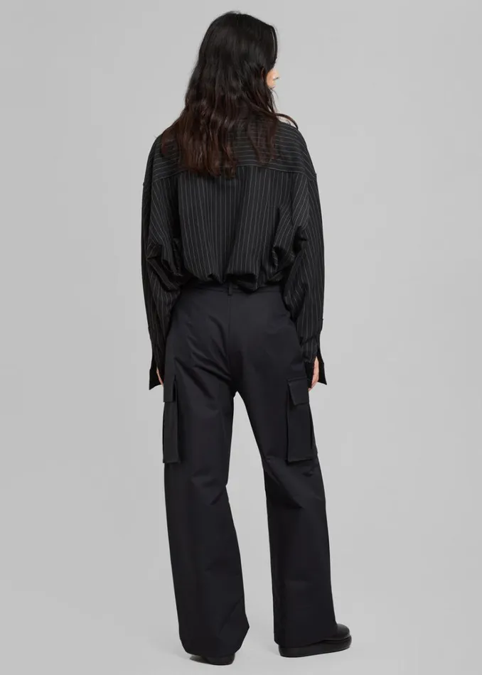 The Frankie Shop Gia Cargo Pants 8211 Black Women Clothing