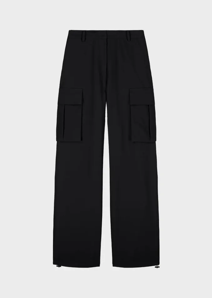 The Frankie Shop Gia Cargo Pants 8211 Black Women Clothing