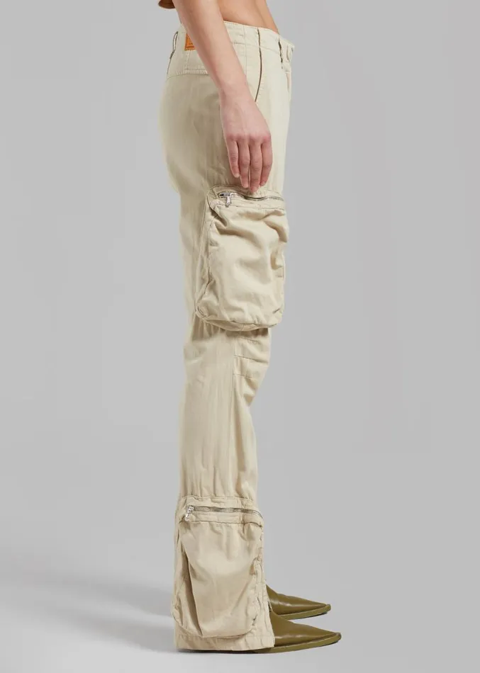 The Frankie Shop Haikure Carry Pants 8211 Barley Women Bottoms