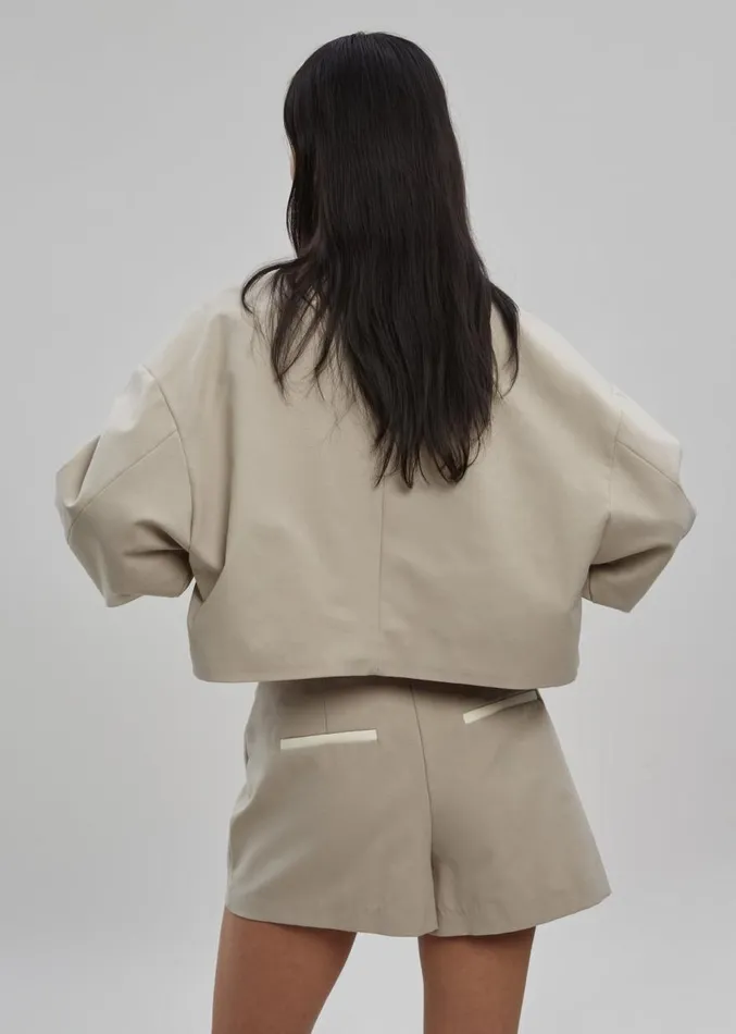 The Frankie Shop Hava Jacket 8211 Beige Women Clothing