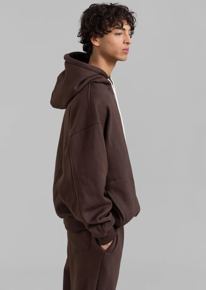 The Frankie Shop Hoops Hoodie 8211 Chocolate Plum WomenMen Loungewear