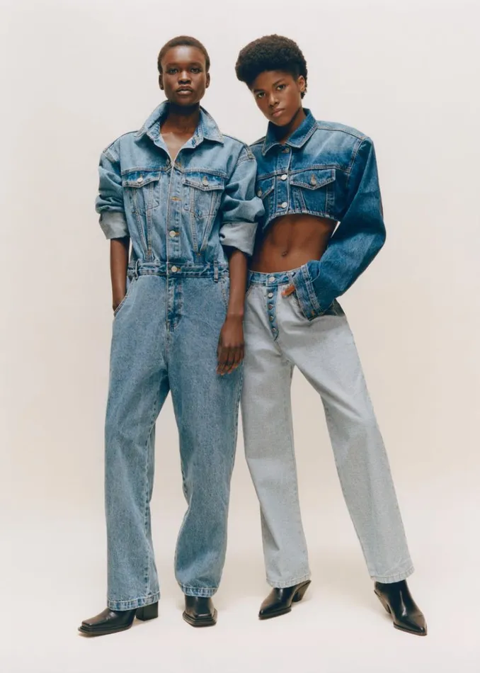 The Frankie Shop Jas Denim Jumpsuit 8211 Dark Indigo Women Jumpsuits