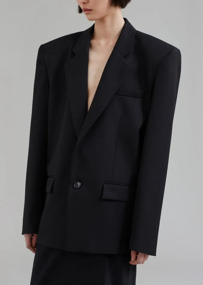 The Frankie Shop Jun Blazer 8211 Black Women Outerwear