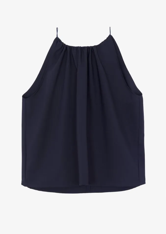 The Frankie Shop Leah Sleeveless Top 8211 Navy Women Tops