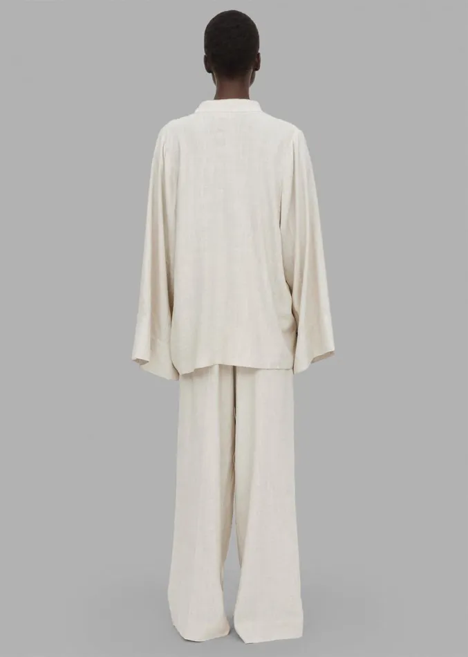 The Frankie Shop Malene Birger Lomaria Blouse 8211 Undyed Women Clothing