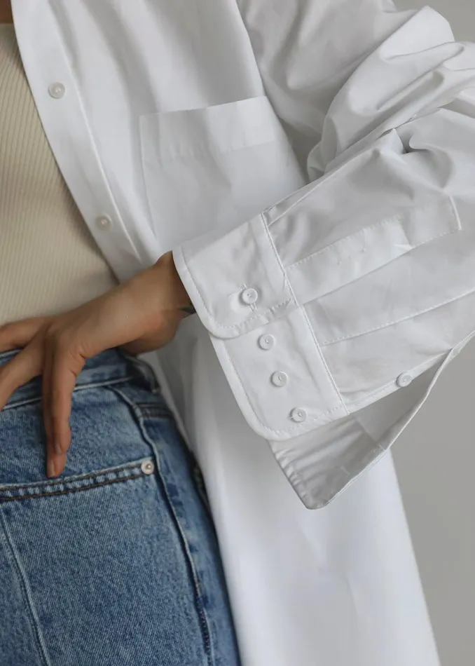 The Frankie Shop Mayim Oversized Shirt 8211 White Women Tops
