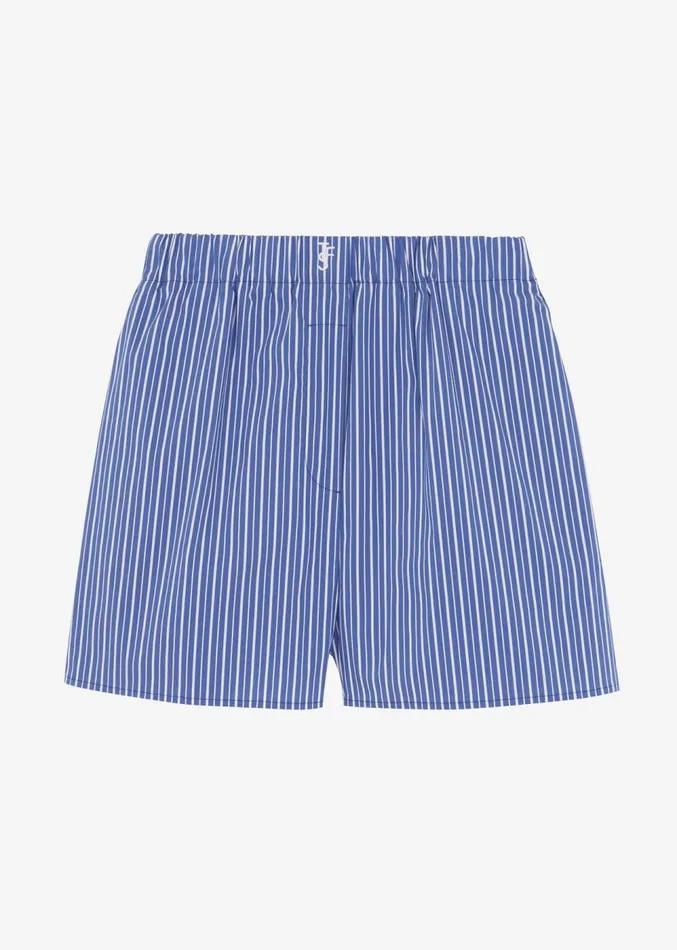 The Frankie Shop Mirca Boxer Shorts 8211 Blue Multi Stripe Women Clothing