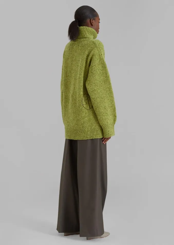 The Frankie Shop Saks Potts Camilla Sweater 8211 Pear Women Knitwear