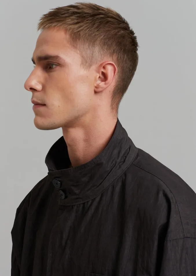 The Frankie Shop Stephen Anorak 8211 Charcoal Men Outerwear