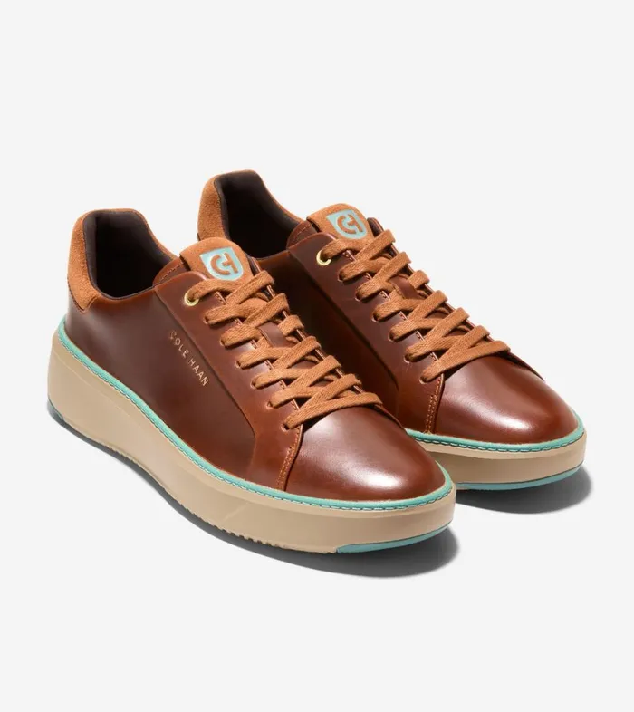 Trainers Men Cole Haan GrandPr Topspin Trainer Acorntrellissesame Trainers Men Cole Haan GrandPr Topspin Trainer Acorntrellissesame