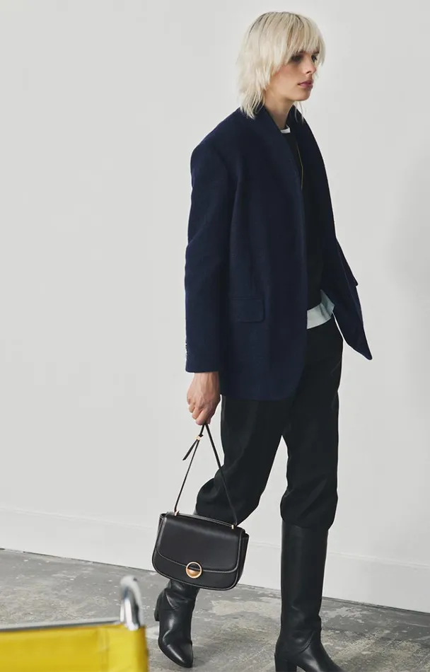 Vanessa Bruno Coats and Jackets Women Jovanka Jacket Bleu Marine Vanessa Bruno Coats and Jackets Women Jovanka Jacket Bleu Marine