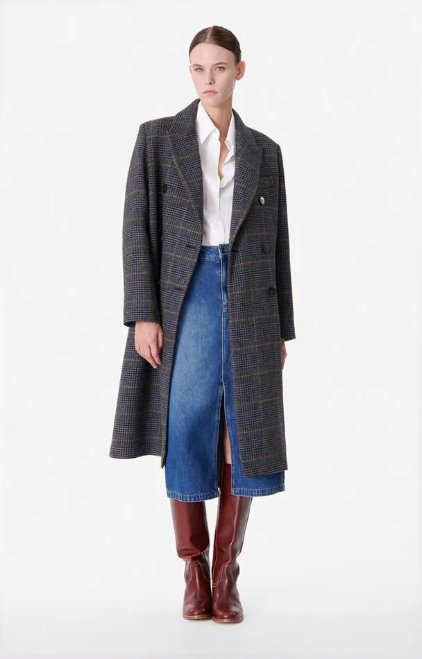Vanessa Bruno Coats and Jackets Women Preston Coat Anthracite Vanessa Bruno Coats and Jackets Women Preston Coat Anthracite
