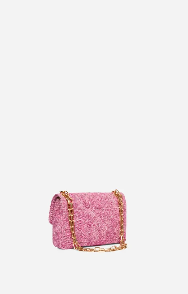 Vanessa Bruno Crossbody Bags Women Cotton Nano Moon Bag Fushia