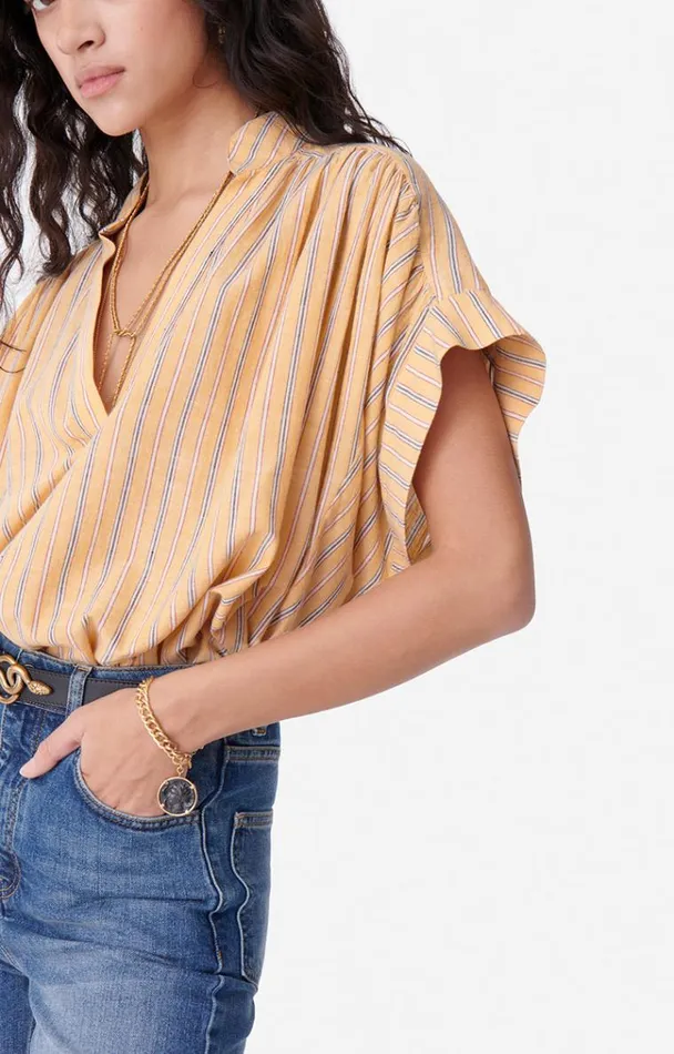 Vanessa Bruno Shirts and Tops Women Cory Blouse Sable Vanessa Bruno Shirts and Tops Women Cory Blouse Sable
