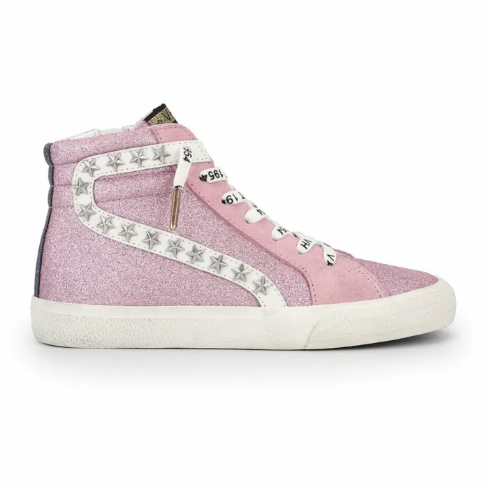 Vintage Havana High Tops Women KIDS WALLY HIGH 8211 PINK GLITTER Pink Glitter Vintage Havana High Tops Women KIDS WALLY HIGH 8211 PINK GLITTER Pink Glitter