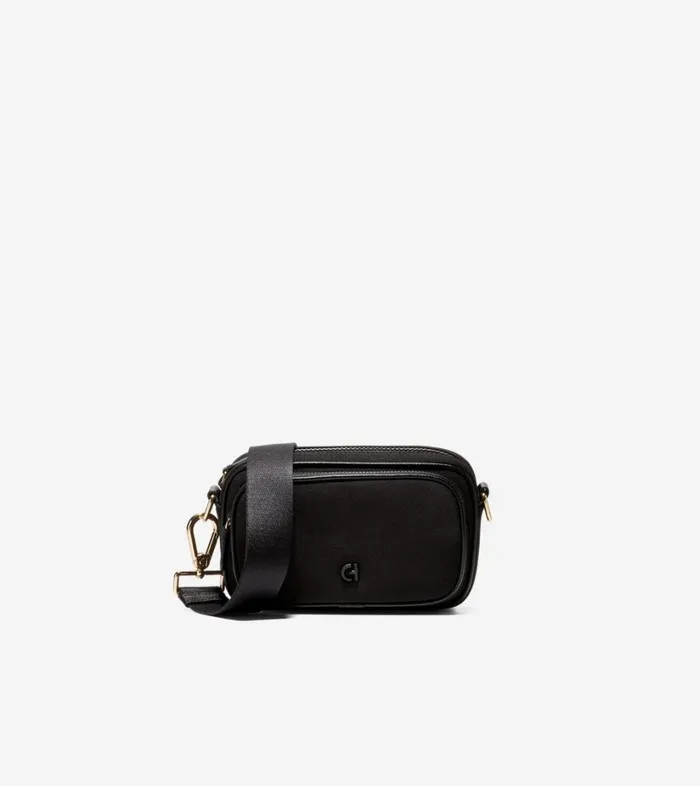 Wallets And Card Cases Women Cole Haan Neoprene Transit Bag Black