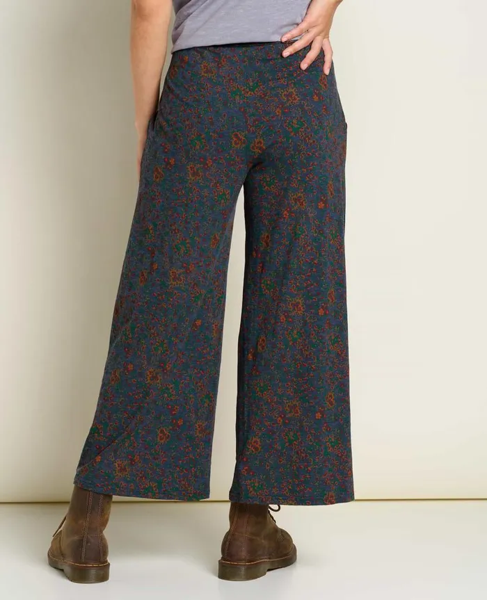 Women039s Chaka Wide Leg Pant True Navy Paisley Print ToadandCo Pants